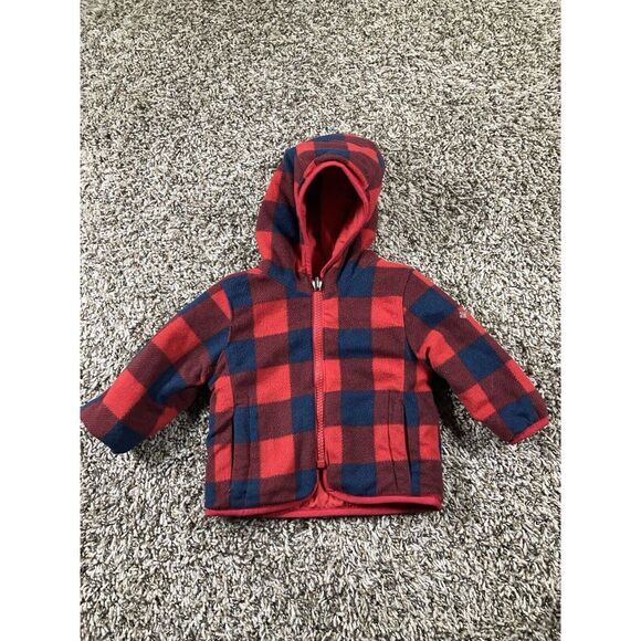 Columbia Other - Columbia Reversible Jacket Boys 3-6 months Red‎ Plaid Toddler